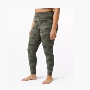 Camo lululemon leggings 28”